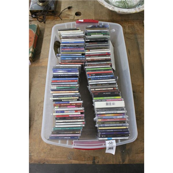 Movie CD Collection In Tub