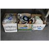 Image 1 : 45 Records, Linens, Home Goods, Décor - 3 Boxes