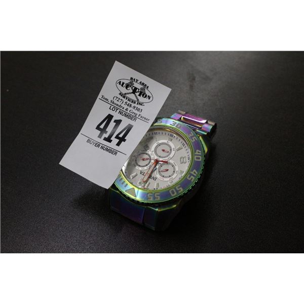 Invicta Large SS  w/White Face Dive Style Watch