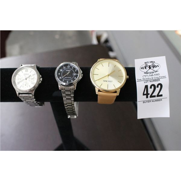 3-Casio Ladie's Watch, Nine West - 3 X $