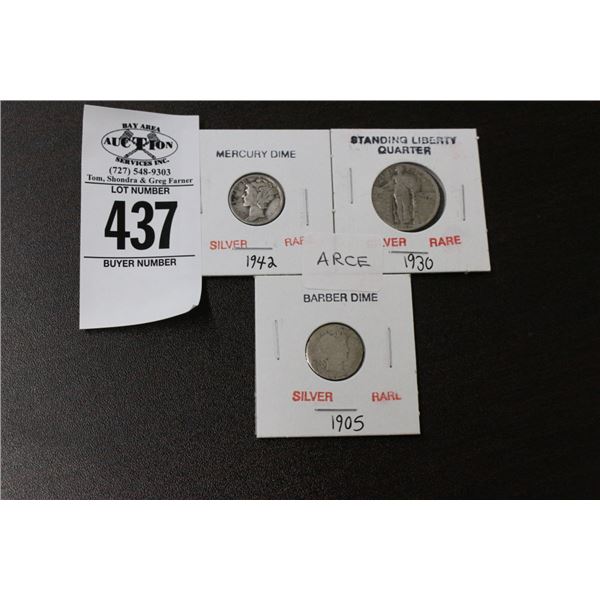 Mercury/Barber Dimes, Standing Liberty Quarter