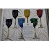 Image 2 : Faberge Cut to Clear 6 Pc.  Wine Glass Set w/Case