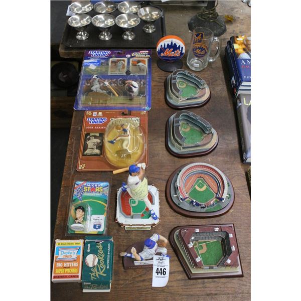 Starting Line Collector Figurines w/Baseball Figurines, Mug, Memorabilia