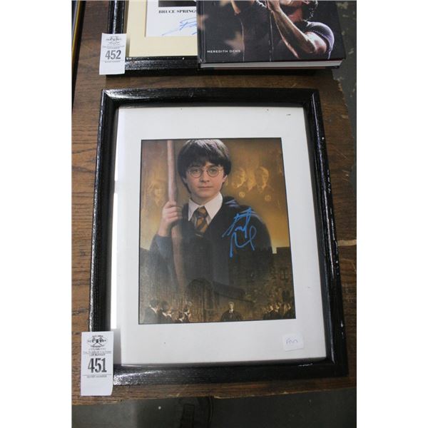 Daniel Radcliff Autographed Harry Potter Memorabilia