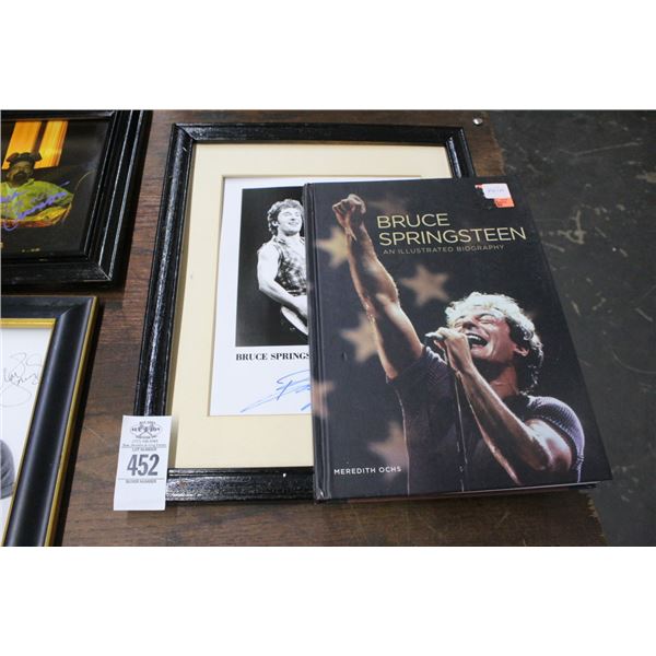 Bruce Springsteen Autographed Photo/Book, Memorabilia