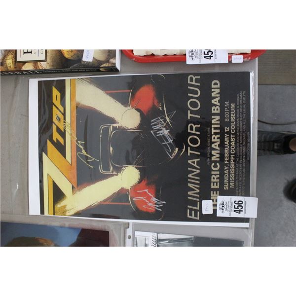 ZZ Top Band Autographed Promotion