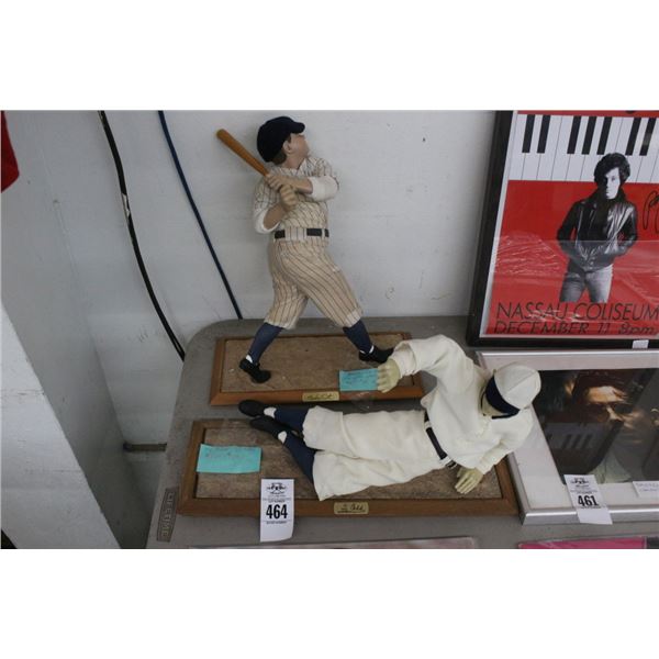 Ty Cobb/Babe Ruth Plaque Mounted Figurines Artist Info - 2