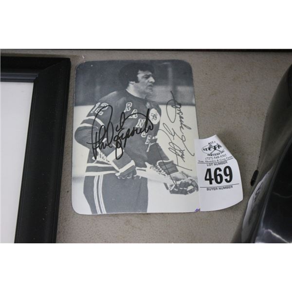 Espisito Autographed Rangers Hockey Photo