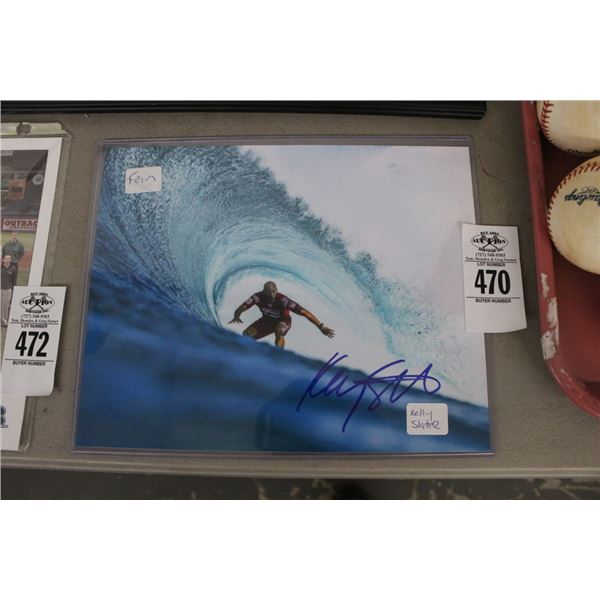 Kelly Slater Autographed Surfer Photo