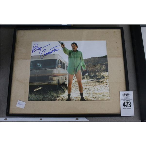 Breaking Bad Framed Photo Autographed Cransten