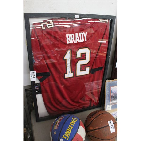 Tom Brady Autographed  # 12 Jersey In Showcase