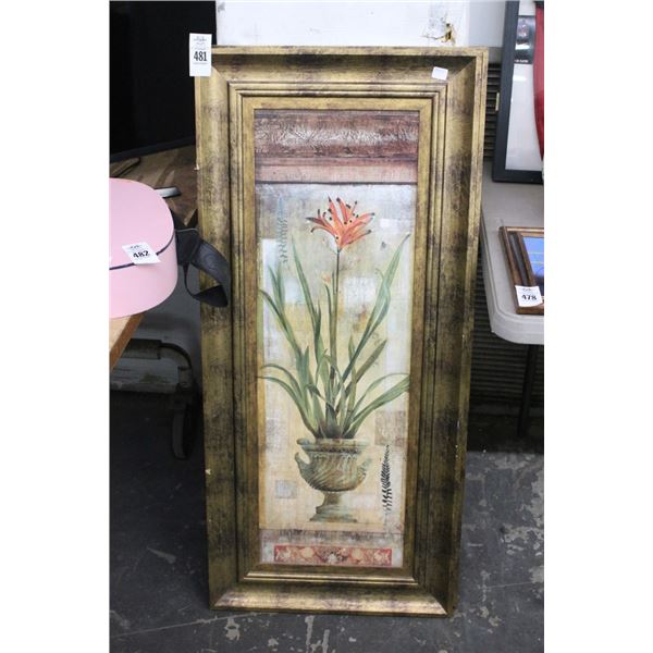 Framed Oil On Board Florida Still Life - 2 Pc.