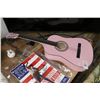 Image 1 : Pink Acoustic Guitar