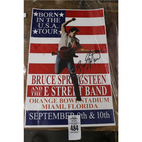 Bruce Springsteen Autographed Promotion