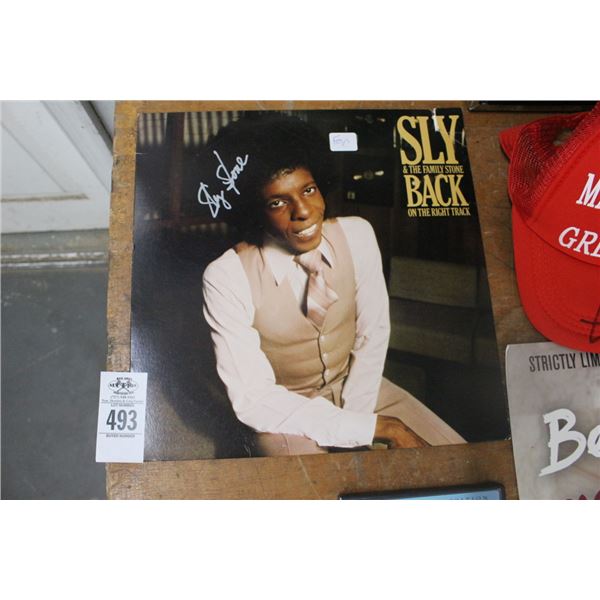 Sly Stone Autographed Album