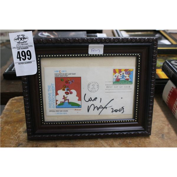 First Day Issue Autographed Peter Max Enevlope