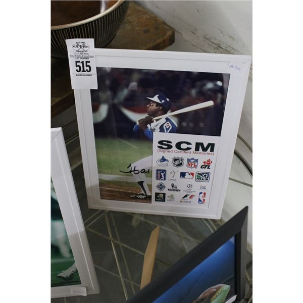 Hank Aaron Autographed Photo w/COA