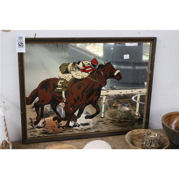 Horse Racing Mirror  - No Shipping