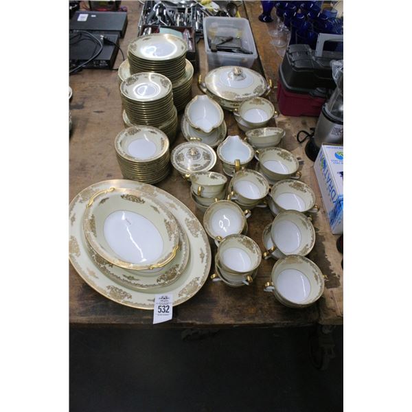 Gold Trim China Set