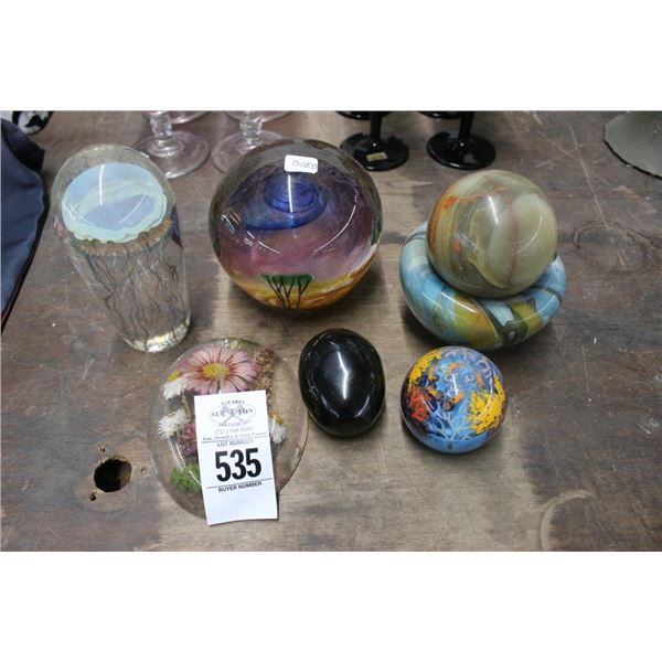 Art Glass Paper Weights - 7