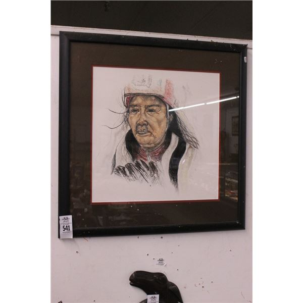 Indian Portrait Wall Art - 30"  X  30"