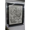 Image 1 : Sketch of Bird In Branches Artist Signed - 18"  X  24"