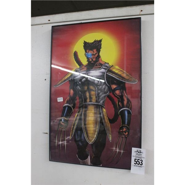 Super Hero Wall Poster Framed