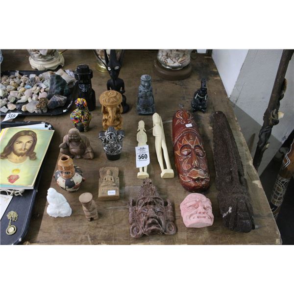 Asst. African Carvings, Masks