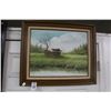 Image 1 : Framed Oil On Canvas River Scene Signed White - 20"  X  24"