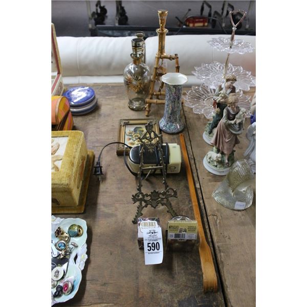 Clock Radio, Back Scratcher, Easels, Décor