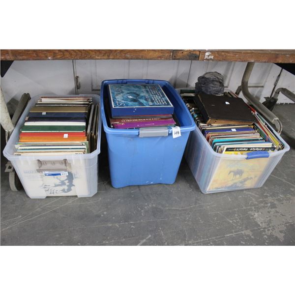 Bins 3 w/Asst. Vintage Vinyl Albums