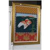 Image 1 : Tropical Fish Large Framed Needlepoint - 24"  X  36"