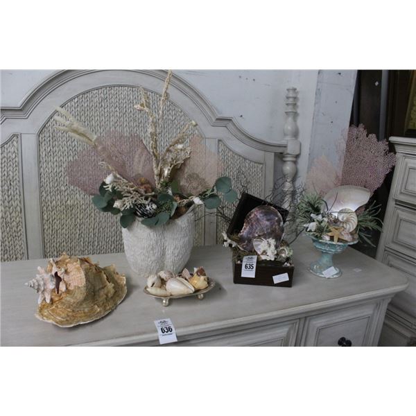 Conch Shells, Nautical Décor