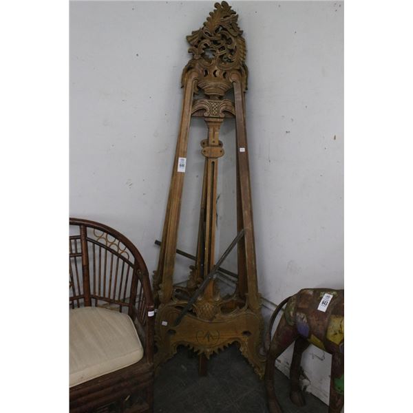 Ornately Carved Large Easels - Pair