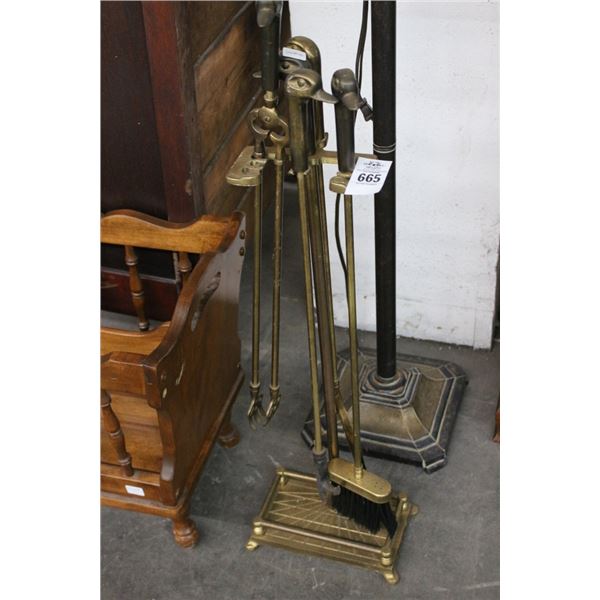 Goose Head Fireplace Poker Set