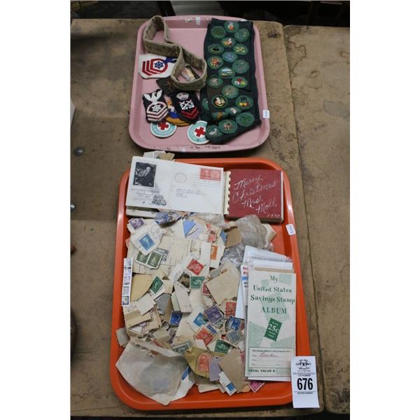 Vintage Collector Stamps, Patches