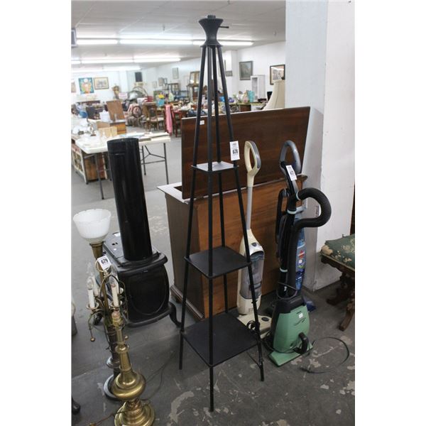 3 Tier Display Torchier Lamp - Missing Shade