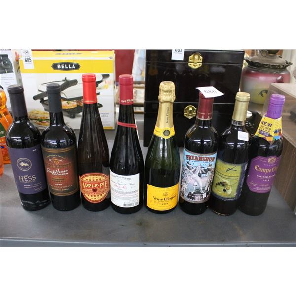 Asst. Wine Bottles - 8