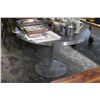 Image 3 : New Round Metal Trim Mocha Top Dining Table