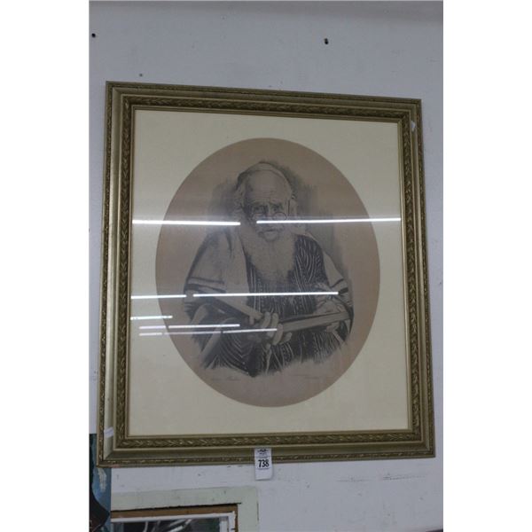 Framed Sketch Portrait - 24"  X  36"