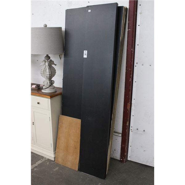 Asst. Black Painted 6'  Shelves - 6