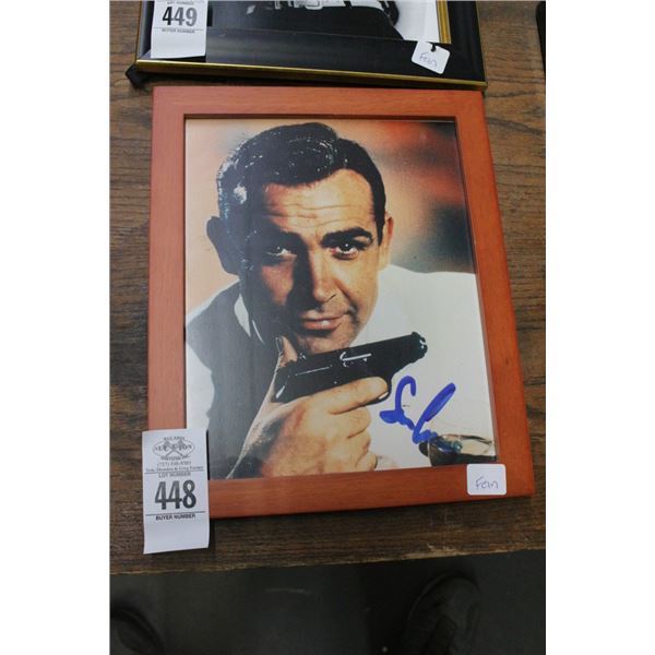SEAN CONNERY AUTOGRAPHED FRAMED PHOTO