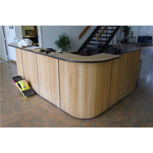 Bamboo Style Trim Reception Counter