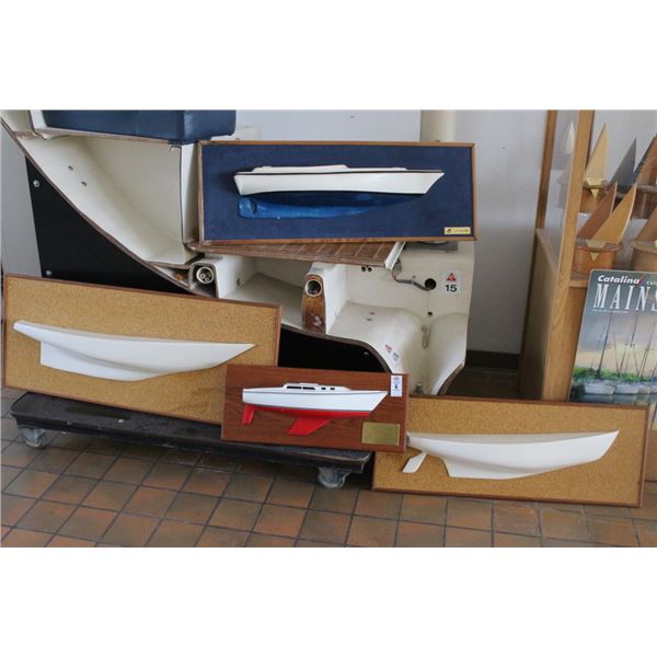 Plaquer Mounted Boat Models - 4