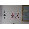 Image 1 : Framed World Map, Sailing Artwork, Catalina Pendants