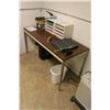 Image 5 : Oak Bookcase, Upright Cabinet, Worktable, Paper Cutter, Shredder, Office Supplies In Room