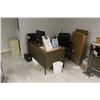 Image 6 : Conference Table, Desk System, Lateral File Cabinet, Furnishings in Office