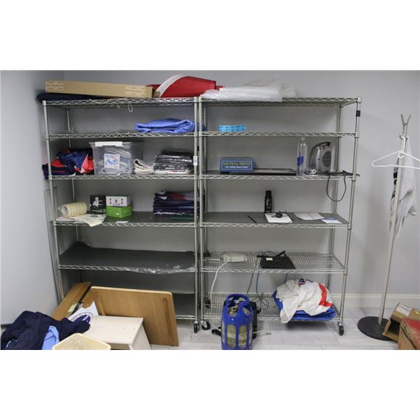 2-Metro 6 Shelf Storage Carts - 2 X $