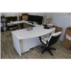 Image 3 : Black/Oak Top Work Tables, White Desk