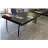 Image 5 : Black/Oak Top Work Tables, White Desk